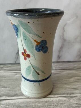 Hand Made Ceramic Floral Bud Vase Scotland